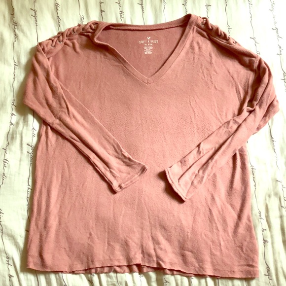 American Eagle Outfitters Tops - AEO Soft and Sexy plush V neck